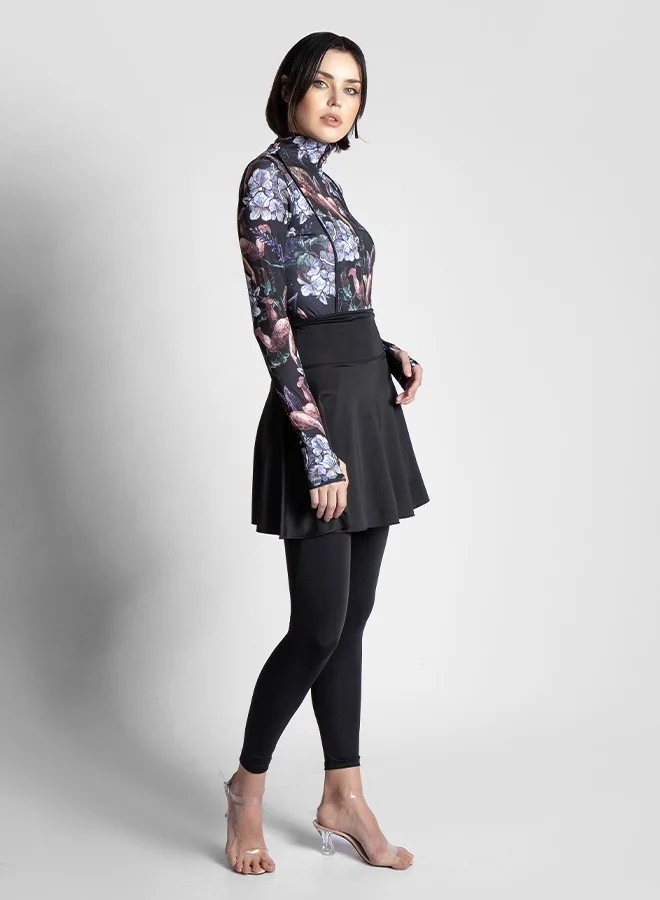 MINERVA SECRETS THE ARTEMIS AURA- Exclusive Premium Burkini with Elegant Top, High-Waisted Leggings, Chic Beach Skirt