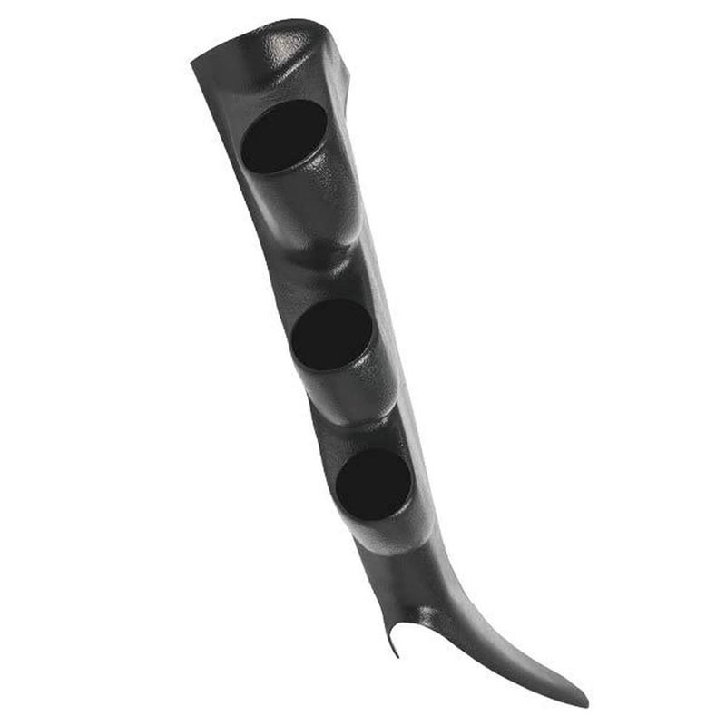 بود قياس ثلاثي من غلو شيفت بلون جرافيت متوافق مع شيفروليه شيفي سيلفرادو 1500 2500HD 3500HD دوراماكس 2000-2006 مثبتات بلاستيك ABS مطابقة للون المصنع 3 2116 52mm قياسات