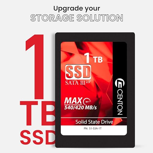 Centon Ceton Electronics MP Essential 1TB Hard Drive, SSD SATA III, 2.5” Solid State Drive, Internal Hardrives - Image 2