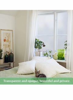Y&D Privacy Window Films, Self Adhesive Frosted Opaque Glass, for Bathroom Door, Decorative Stickers, UV Blocking Heat Control Coverings, Home Office, Front Door  - Image 2