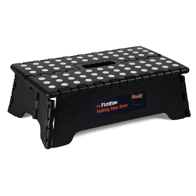 5 FOLDING STEP STOOL FOR ADULTS AND KIDS 15INCH EXTRA WIDE STOOL HOLDS UP TO 300 LBSNONSLIP FOLDING STOOLS WITH HANDLECOMPACT PLASTIC FOLDABLE STEP STOOL FOR BATHROOMKITCHENECT