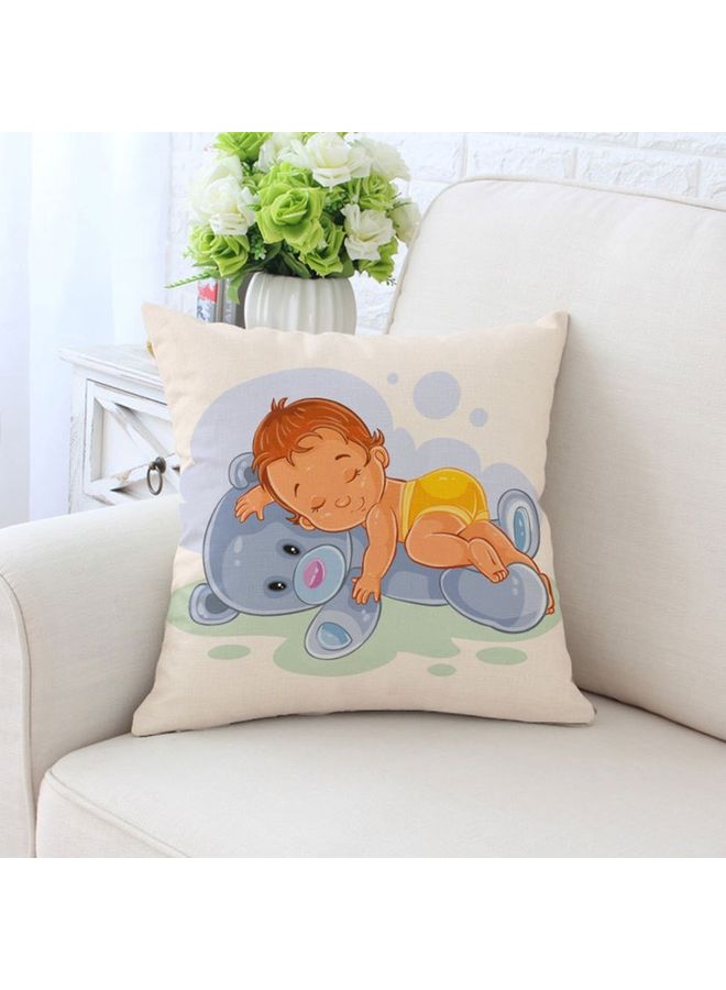 NIBEMINENT Square Shaped Cushion Cover Multicolour