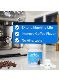 oradess Espresso Machine Cleaning Tablets,lAll-Purpose Espresso Machine And Coffee Maker Cleaning Tablets Also Works For Water Bottle Coffee Cup Stainless Steel Cup Kettle Limescale Removal 50count  - Image 5