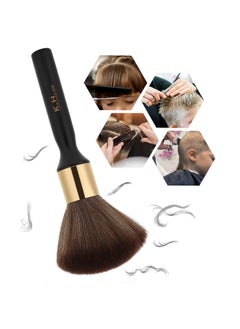 Sonew Neck Duster Brushbroken Hair Sweep Brushlong Handle Neck Face Cleaning Hairbrush Soft Bristles Barber Hairdressing Brush Hair Cutting Tools For Salon Or Home Use(Black)  - Image 3