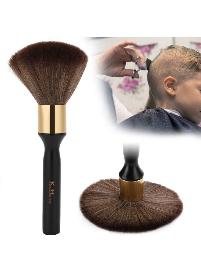 Sonew Neck Duster Brushbroken Hair Sweep Brushlong Handle Neck Face Cleaning Hairbrush Soft Bristles Barber Hairdressing Brush Hair Cutting Tools For Salon Or Home Use(Black) - Image 2
