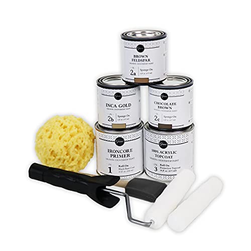 Giani Granite Countertop Paint Kit 2.0-100% Acrylic (Chocolate Brown) - Image 2