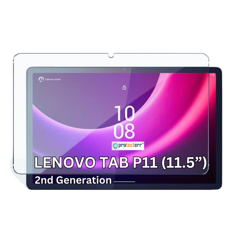 PROTECTERR 1 Pack | Screen Protector Guard for Lenovo Tab P11 (2nd Gen) 11.5 inch - Ultra-Thin, HD Clear, 9H Hardness, Anti-Scratch, Bubble Free, Edge-to-Edge (Not Tempered Glass) - Image 1
