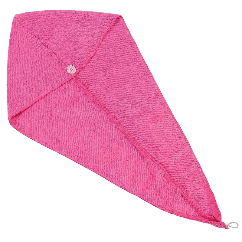 SOFTSPUN Microfiber Hair Cap 70X25 cm  Pink  1 Pcs  340 GSM Super Absorbent Quick Dry Hair Turban for Drying All Kinds of Hair  Straight or Curly Short or Long Thin or Thick Hair - Image 2