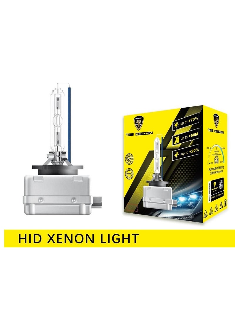 TBS DESIGN - TBS DESIGN D1S HID Xenon Bulbs High Brightness 35W 6000K Cool White Car Bulb - Image 1