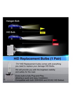 TBS DESIGN TBS DESIGN D1S HID Xenon Bulbs High Brightness 35W 6000K Cool White Car Bulb  - Image 5