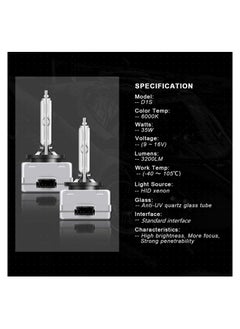 TBS DESIGN TBS DESIGN D1S HID Xenon Bulbs High Brightness 35W 6000K Cool White Car Bulb  - Image 3
