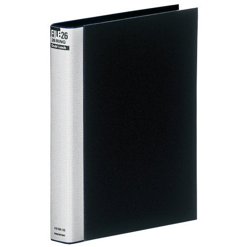 Maruman F678R-05 B5 Dublock Loose Leaf Binder, 26 Holes, Black - Image 1