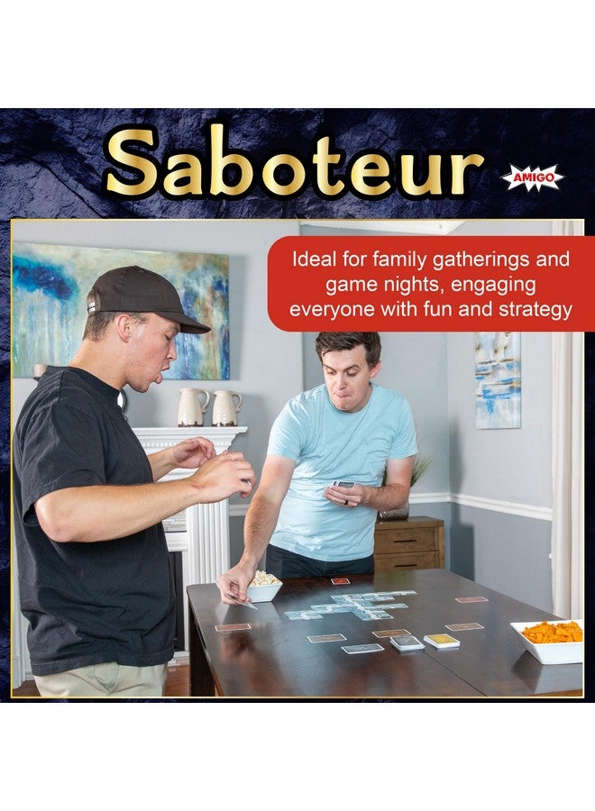 AMIGO Games Saboteur Strategy Card Game - The Adventurous Gold Mining Game Following Your Dwarves Through The Tunnels - Simple to Learn & Perfect for Family Game Night - Kids & Adults Ages 8+ - Image 2