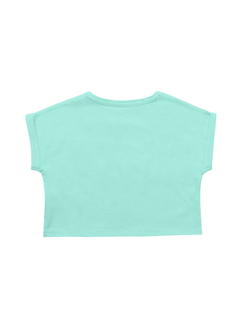MINOTI Girls Short Oversized T-Shirt with Pocket - Image 2