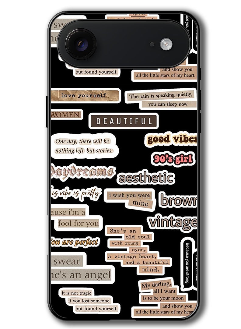 Theodor Case Compatible with Apple iPhone 17 Air 6.5 Inch Protection Shockproof Bumper Cover Beautiful Quote - Image 1