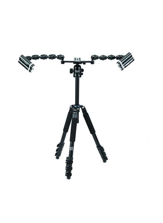 Fotopro - DMM-903 Macro Twin Flash Flexible/Articulating Arms Bracket - Flexible, Lightweight, and Modular Joints for Enhanced Lighting - Image 1