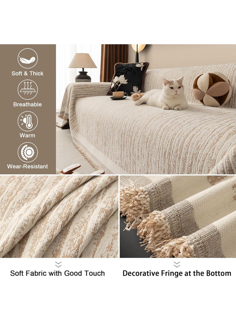 Turquoize All-Season Washable Soft Chenille Sofa Covers 1 2 3 4 Seater Non Slip Love Seat Slipcovers Couch Protector - Image 5