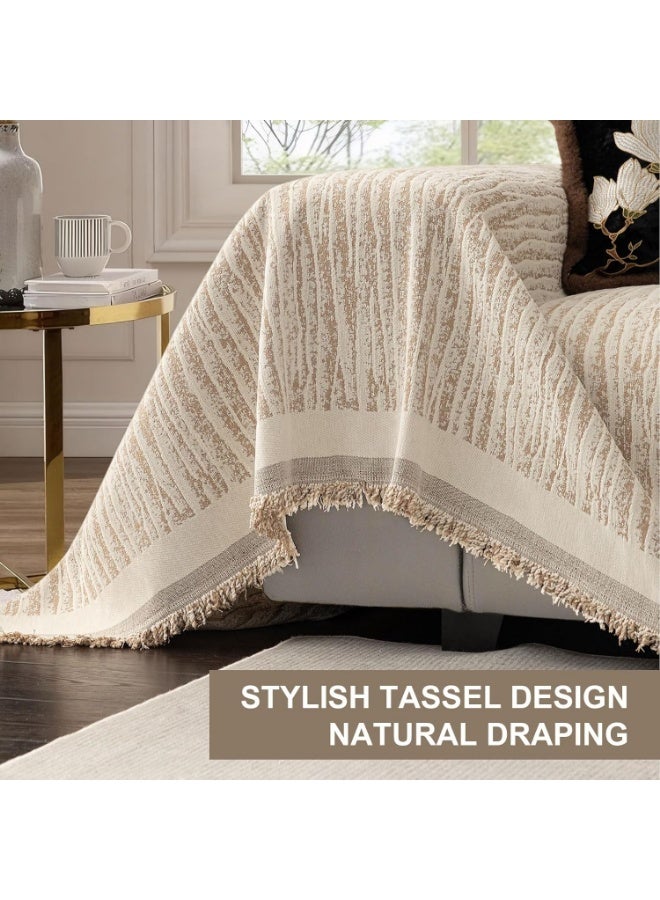 Turquoize All-Season Washable Soft Chenille Sofa Covers 1 2 3 4 Seater Non Slip Love Seat Slipcovers Couch Protector - Image 3