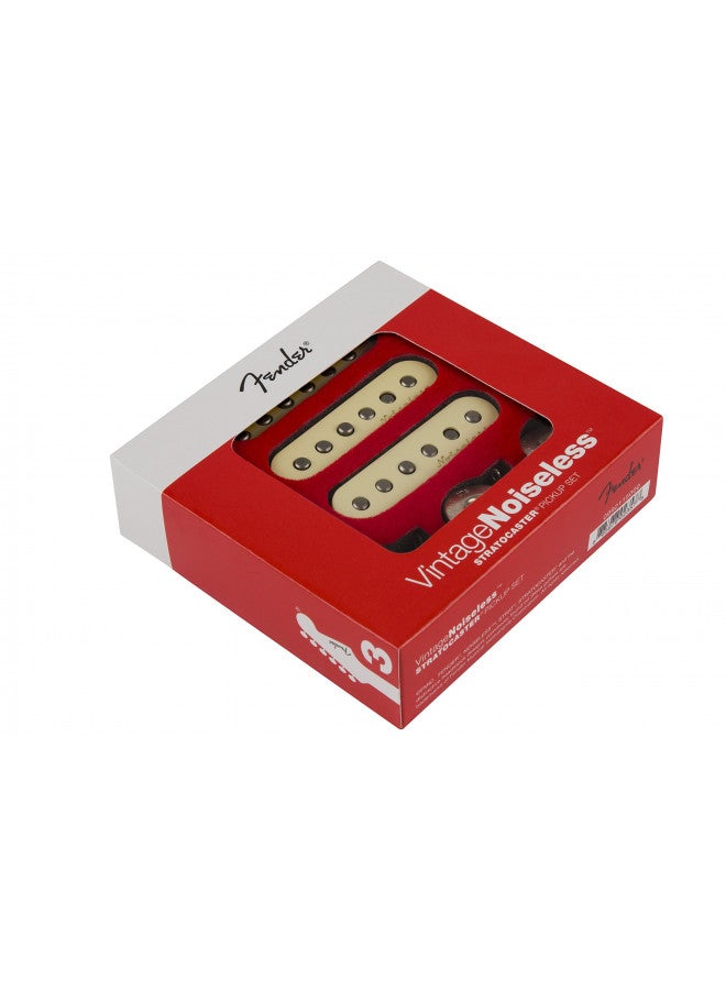FENDER مجموعة بيك أب فندر فينتاج نوايسليس ستراتوكاستر بيضاء، 3 بيك أب