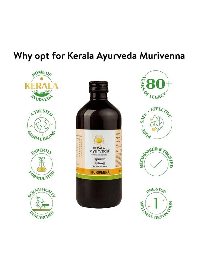 Kerala Ayurveda - Kerala Ayurveda Murivenna Thailam for Burns, Cuts & Sprains - 450 ml | Ayurvedic Oil for Joint Pain and Swelling | First Aid Box Oil for Pain Relief & Wound Healing | Infused with Aloevera & Moringa - Image 1