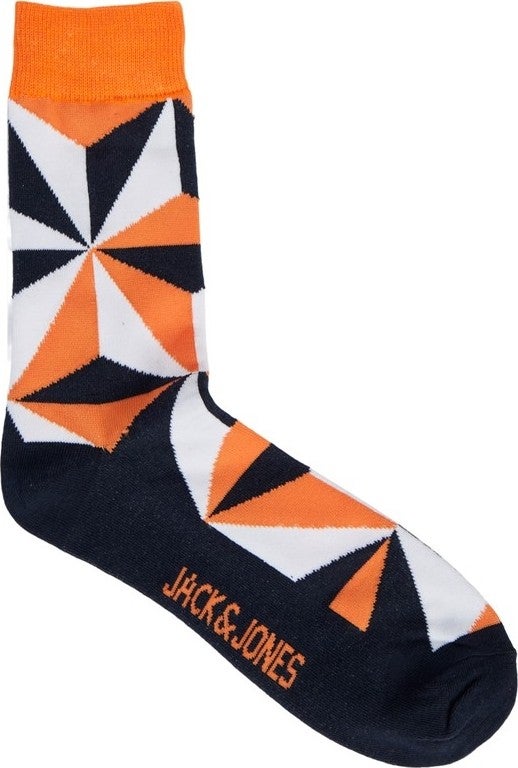 Jack Jones Orange Men's 3-Piece Socks 12242183 - Image 3