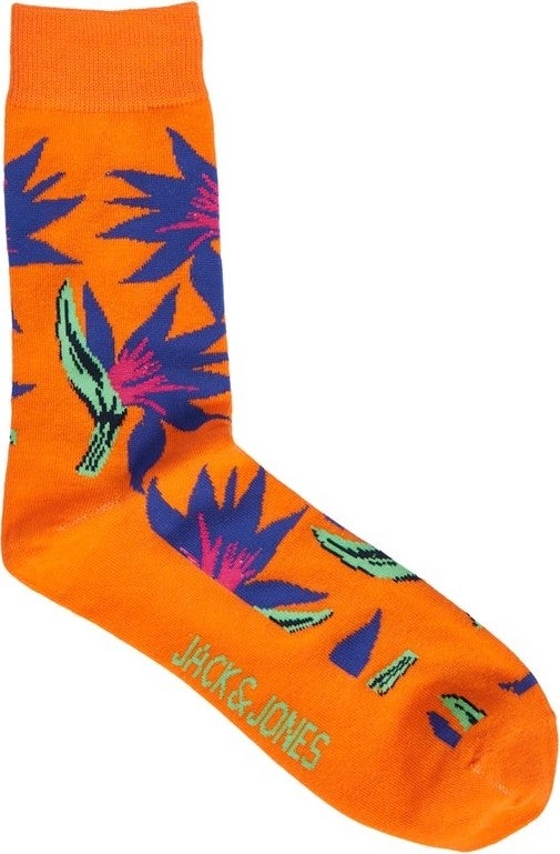 Jack Jones Orange Men's 3-Piece Socks 12242183 - Image 5