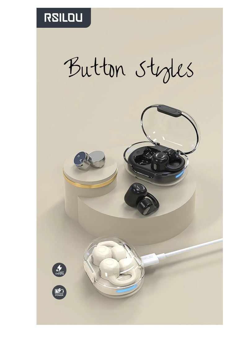 OW02U OWS wireless Bluetooth Earbuds, fast charging, comfortable for extended wear, with dual modes for seamless switching, physical button controls for activating voice assist, answering calls, managing music , preventing accidental operations