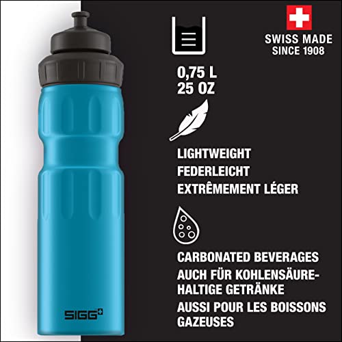 SIGG - Sports Water Bottle - WMB Sports Blue - With 3-Stage Sports Cap - Made in Switzerland - Leakproof - Lightweight - Metal - BPA Free - 25 Oz - Image 2