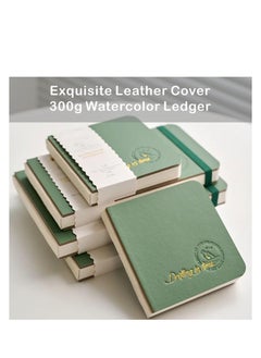 Generic Portable Watercolor Sketchbook, Fine-Grained Watercolor Paper, Travel Drawing Notebook, Light Color Sketchbook, Journal Watercolor Sketching, Mini Portable for Travel (52 Pages of 26 Sheets)  - Image 2