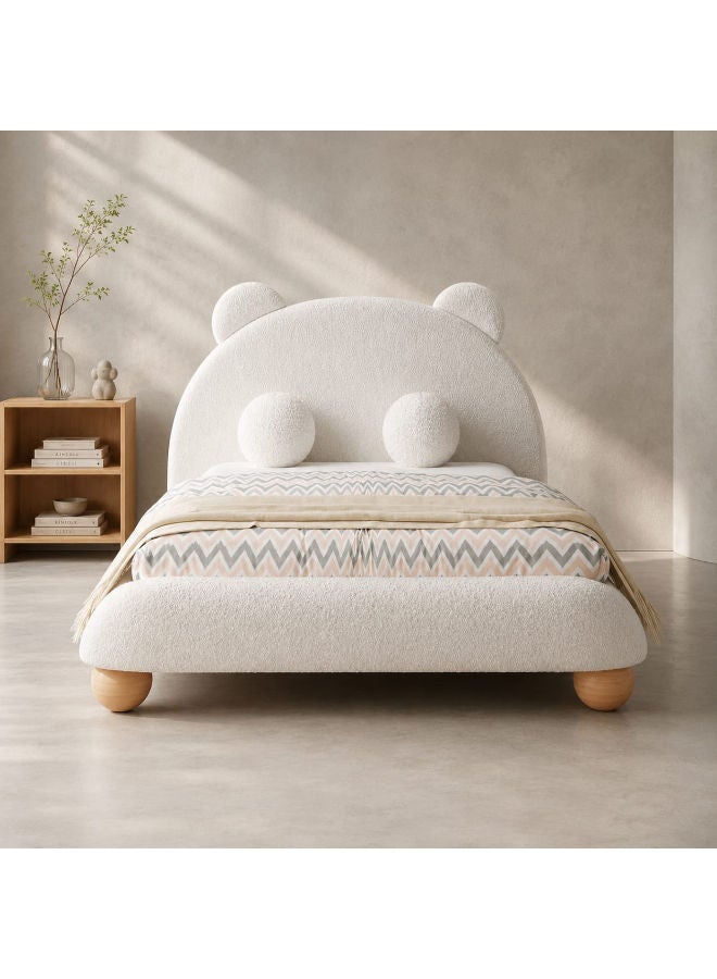 White Wooden Bed for Kids