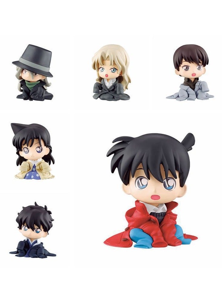 عام تماثيل كوو دو شينيتشي المصغرة (دورة كونان)، تماثيل لمتسودا وسكوتش من طفولتهم، تماثيل الجلوس. هذه الزخارف تحكيف بشكل جميل وتستخدم لتزيين الكعكات، وهي هدية مثالية للأعياد. - Image 1