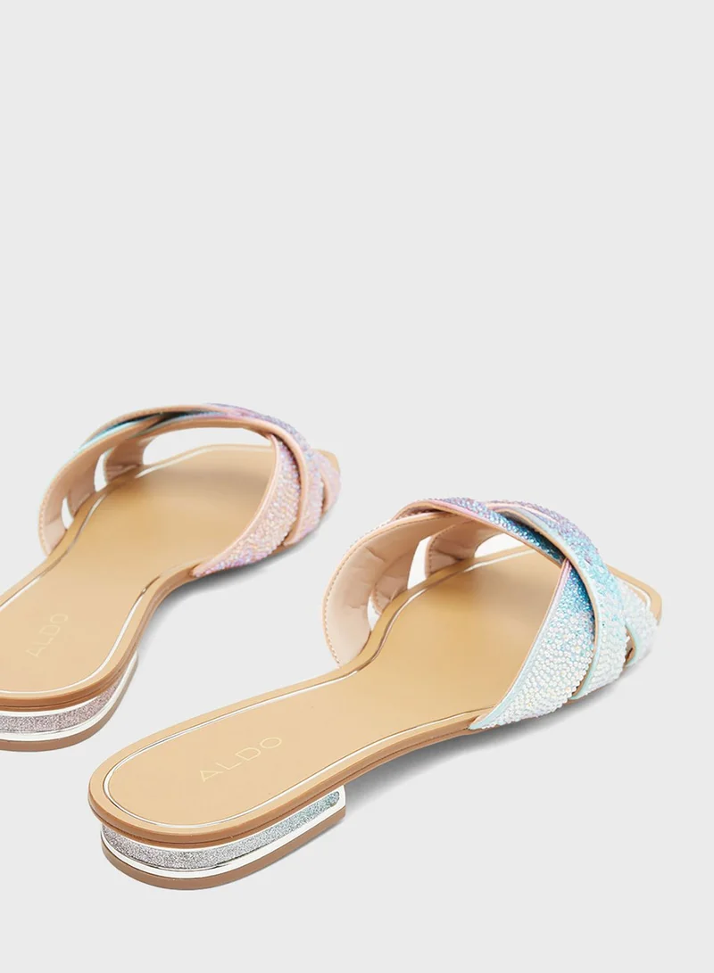 ALDO Coredith Diamante Flat Sandals