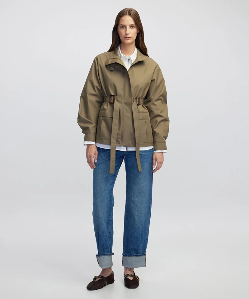ابيكول Double-Buckle Belted Coat