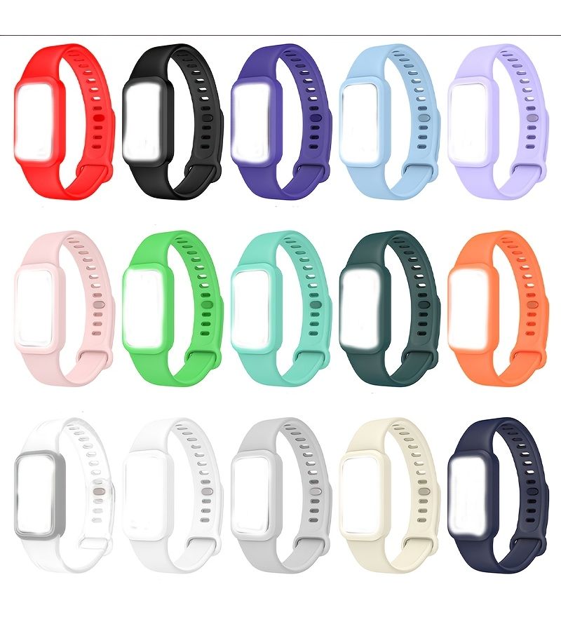 Protective Sport Case Haze Blue Strap Cover for Xiaomi Mi Band 9 Active Smartwatch - Image 1