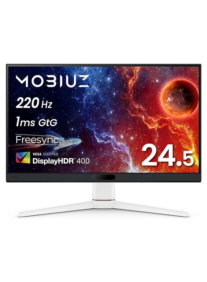 بين كيو شاشة الألعاب MOBIUZ EX251 24.5" FHD 220Hz 1ms GTG، AMD FreeSync DP 1.2 HDMI 2.0 USB، 99% sRGB، وضع لون اللعبة AI، مكبرات صوت مدمجة 2.5W، نسخة السعودية - ضمان 3 سنوات - Image 1