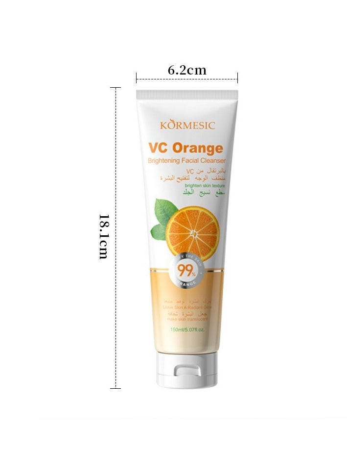 Kormesic Orange Facial Cleanser - Brightening & Hydrating 150ml  - Image 1