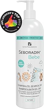 Seboradin Bebe Shampoo Washing Gel 2 in 1 for Baby Children and People with Sensitive Dry atopic Skin Gentle Cleaning Baby Care no tears 500 ml - Image 1