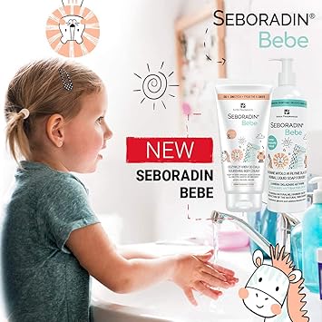 Seboradin Bebe Shampoo Washing Gel 2 in 1 for Baby Children and People with Sensitive Dry atopic Skin Gentle Cleaning Baby Care no tears 500 ml - Image 5