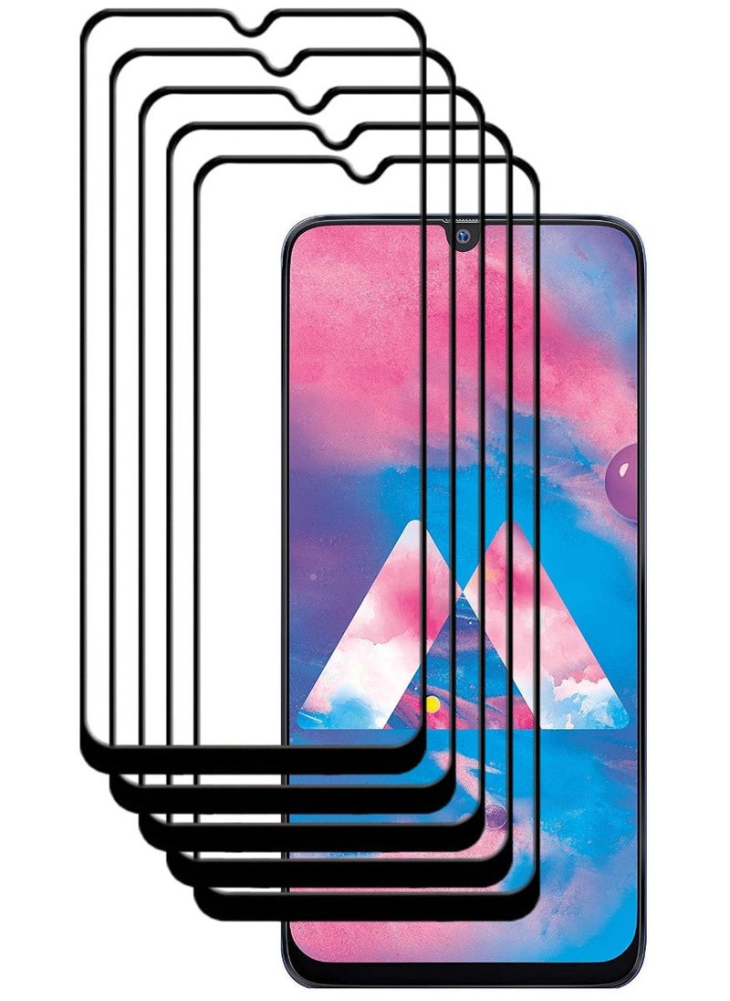 ACLIX 5 Pieces Antistatic ESD Dustproof Premium Quality High Definition Tempered Glass Screen Protector Designed For Samsung Galaxy M30 - Image 1