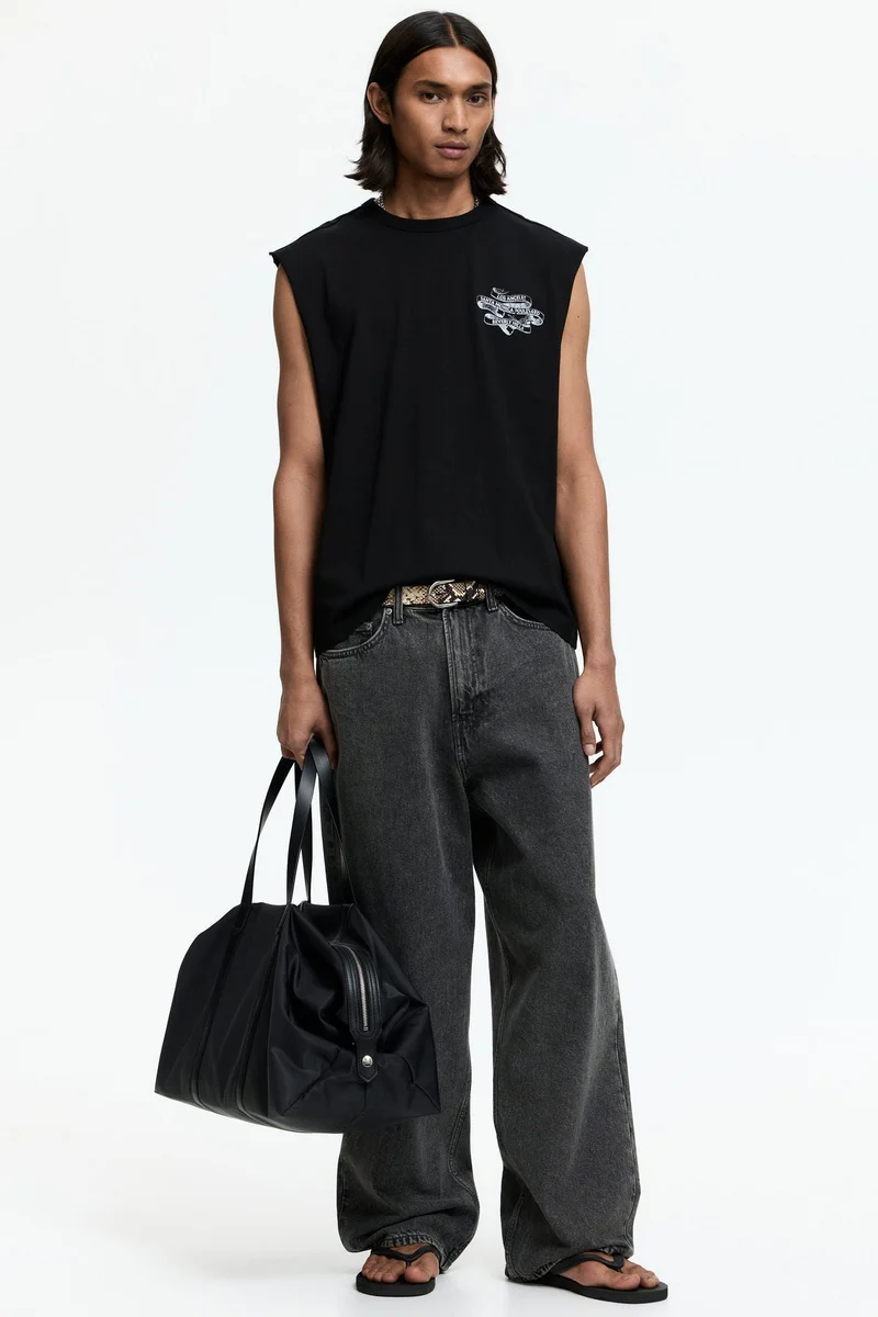 H&M  Loose Fit Printed vest top for Men | Best Price UAE