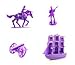 Morrison Games Napoleonic Civil War Military Miniatures Purple Plastic Toy Soldiers Set Infantry Cavalry Artillery Ships - Image 4