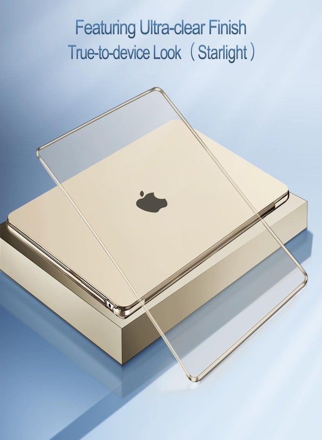 موسيسو جراب MOSISO متوافق مع MacBook Air مقاس 13 بوصة (2025-2022) M4 A3240 M3 A3113 M2 A2681، مزود ببصمة Touch ID، وغطاء بلاستيكي، وغطاء لوحة مفاتيح، وواقي شاشة، وحقيبة. متوافق أيضًا مع MacBook Air مقاس 13.6 بوصة، لون كريستال ستارلايت. - Image 5