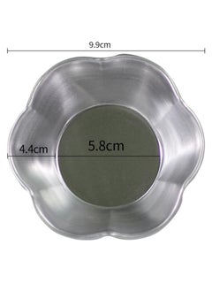 烘焙蛋糕工具六边梅花模具蛋糕模铝制糕点模具葡挞盏蛋挞模果冻模-规格:大号