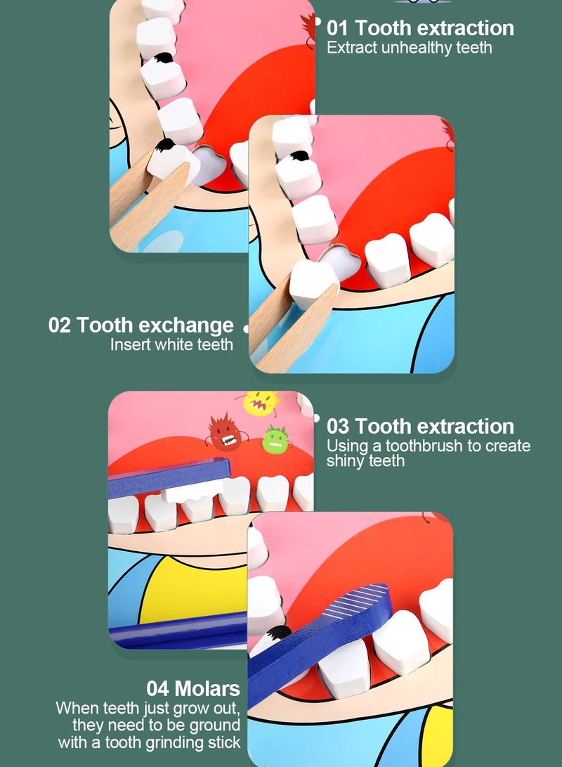 MaBaby Children's Play Home Little Dentist Toy Set Doctor Kit for Kids Toys for Girls Boys Dentist Kit for Kids Pretend Play Doctor Kit Kids Doctor Kit Realistic Medical Dr Kit Toys for Toddler - Image 4