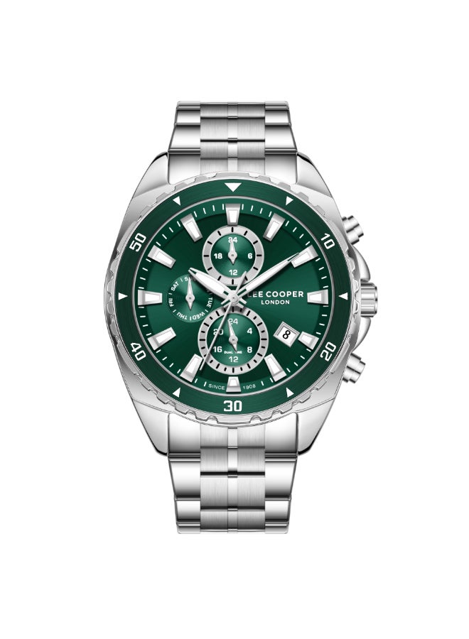 لي كوبر ساعة رجالية معدنية متعددة الوظائف ٤٤ مم - Image 1
