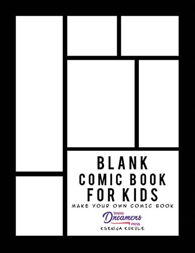 Blank Comic Book For Kids Draw Your Own Comic Book Make Your Own Comic Book Sketch Book For Kids