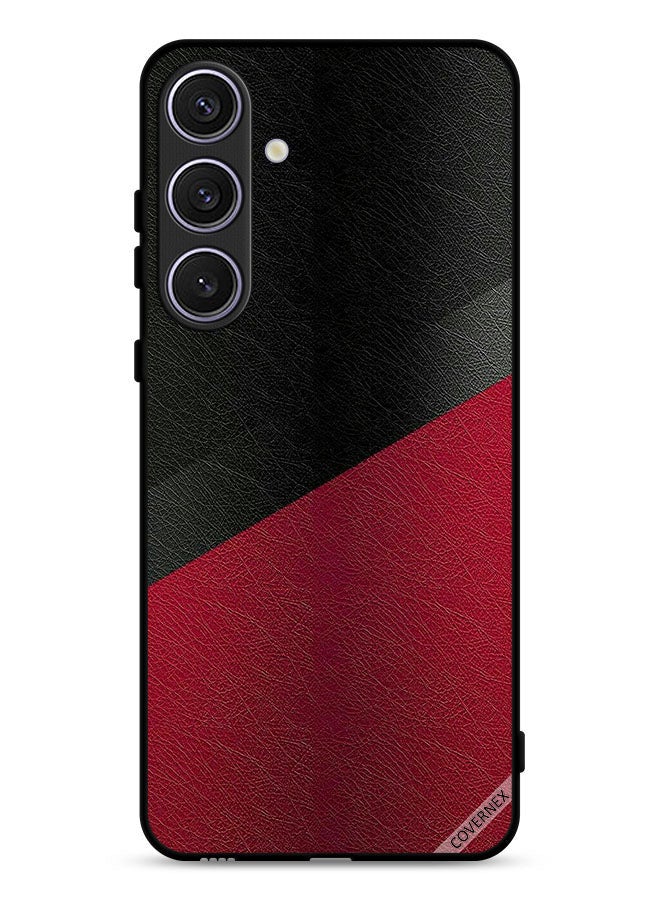 Covernex غطاء حماية لهاتف سامسونج جالاكسي S25 FE بنمط جلد - Image 1