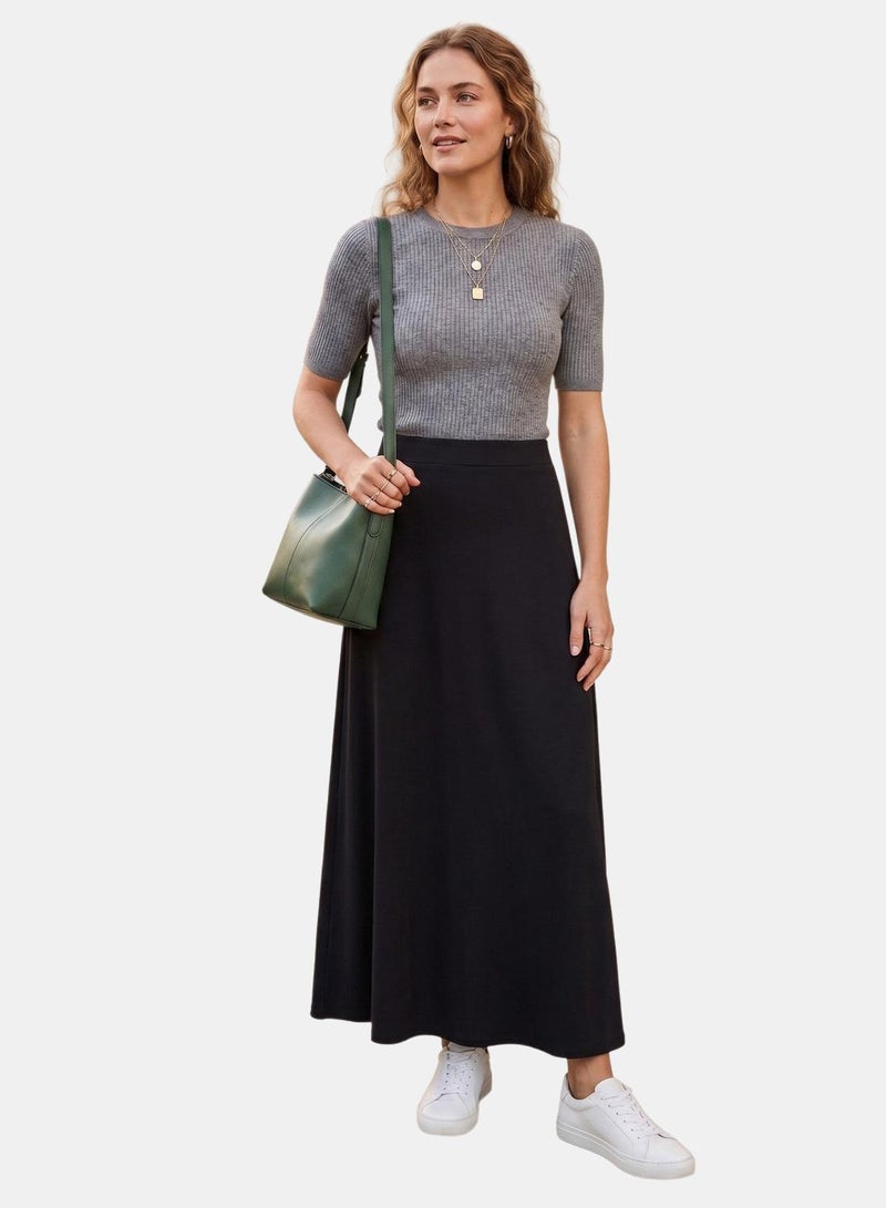 Carina Elasticated Waist Maxi Skirt - Image 1