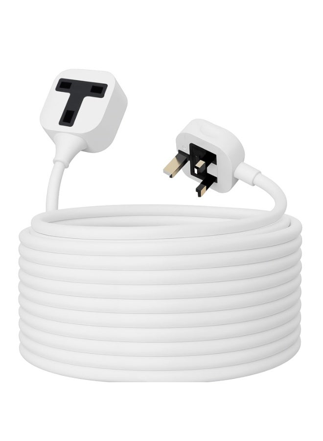 TYCOM Extension Cord Extension Cable with 5 Meter Heavy Duty Long Wire Cord Single Outlet Socket 2500W 10A Expandable Electric Extension UK Plug Power. - Image 1