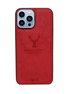 Digital Luxury Soft Texture Patterned TPU Cloth Case, Dirt-Resistant, Anti-Shock, Fingerprint, Full Body Protective for iPhone 12 Pro Max (Red)